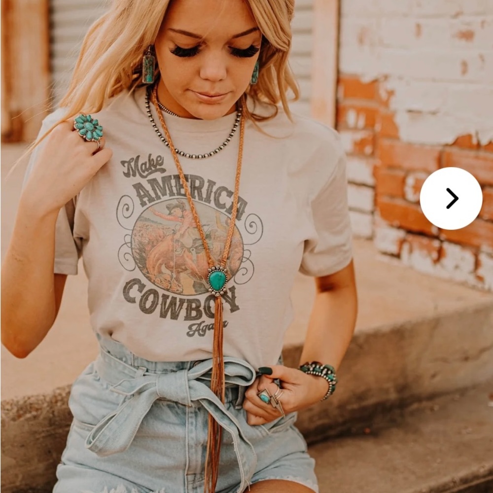 Make America Cowboy Again graphic tee